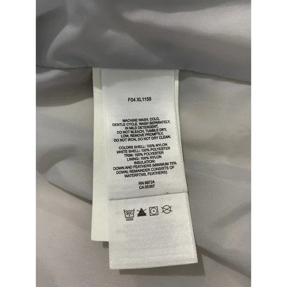 Columbia Down Puffer Vest Light Blue Women's Small Vintage Fleece Collar Y2K - Picture 9 of 9